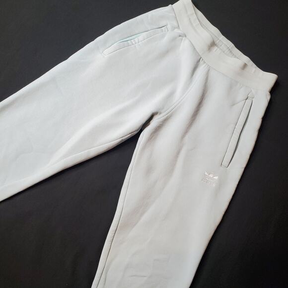 Adidas Mens Size S Trefoil Essentials Jogger Pants Light Blue HK0108 - Picture 1 of 11